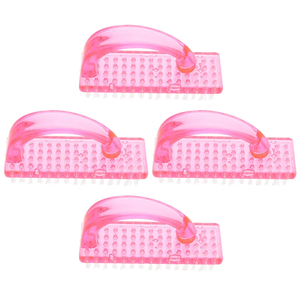 

4 Pcs Nail Cleaning Brush under Finger Scrub Manicure for Fingernails Plastic Brushes