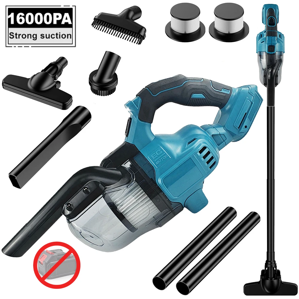 Aspiradora inalámbrica para baterías Makita, aspiradora de mano ligera 5 en 1 con motor potente de 1000 W, aspiradora de mano portátil con
