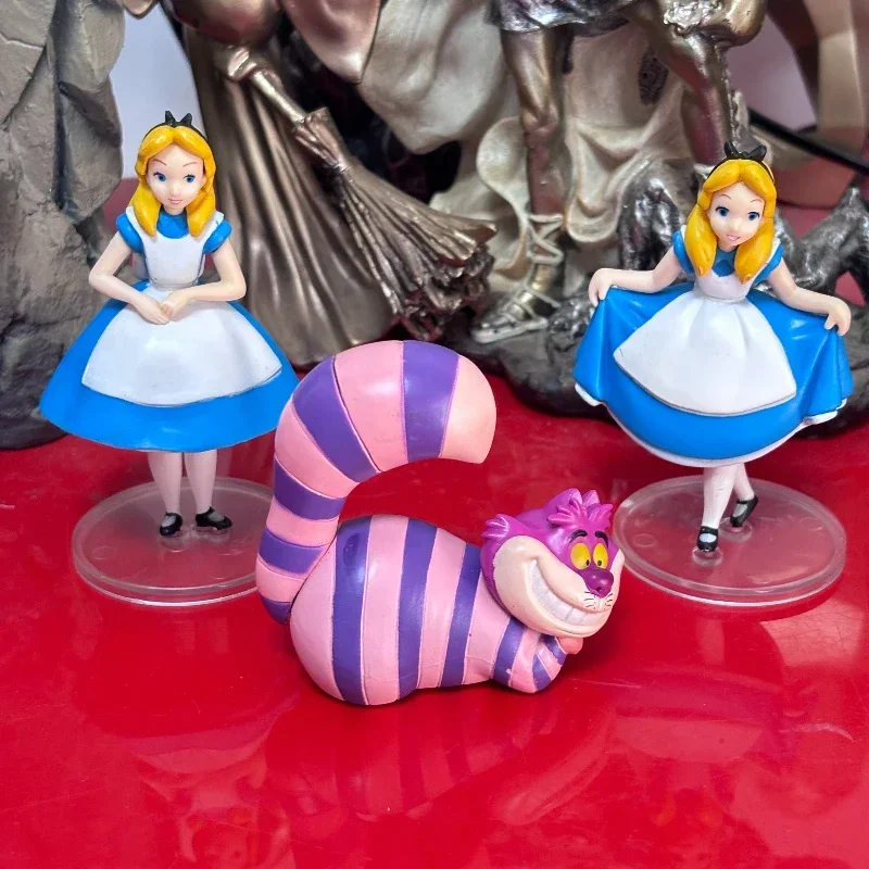 Disney Alice in Wonderland Princess Action Figure Anime PVC Dedktop Model Doll Figurine Toy Home Decor Brithday Christmas Gifts