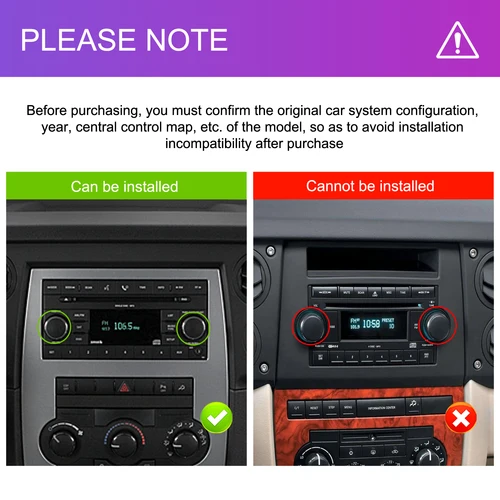 Imagen 2 del producto Podofo 2din 7 ""Radio estéreo de coche Android para Chevrolet Chrysler Jeep Dodge 2 + 64G Carplay Android navegación GPS automática Bluetooth