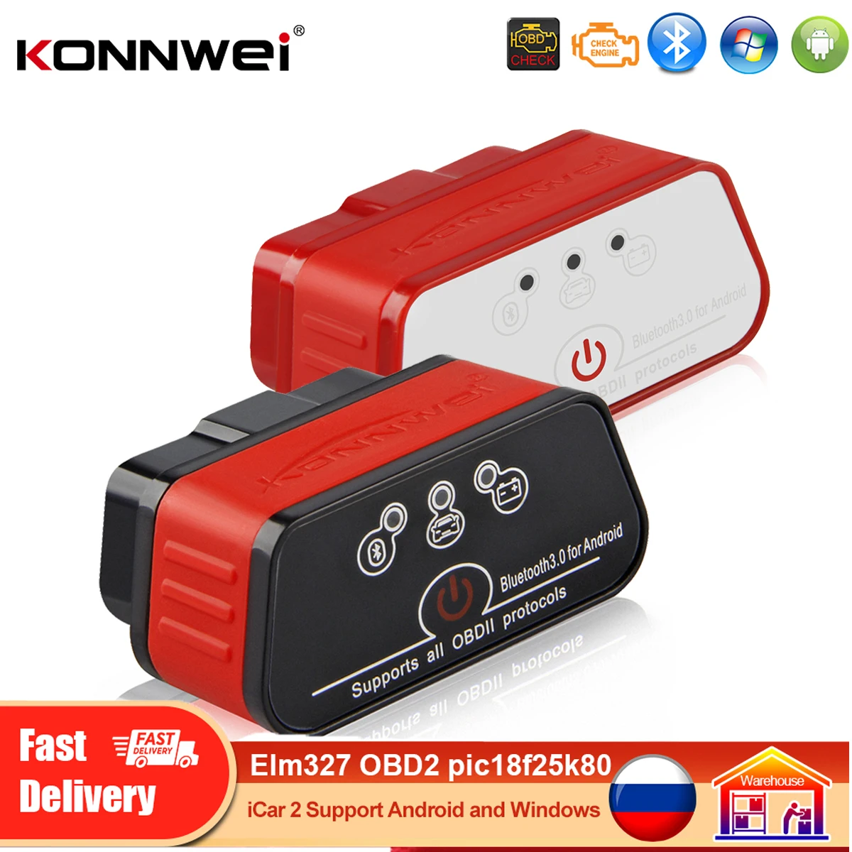 Автомобильный сканер ELM 327 V1 5 Bluetooth KONNWEI KW903 COBD2 icar scan iCar2 ELM 327 OBD 2 считыватель кодов Автомобильные диагностические инструменты
