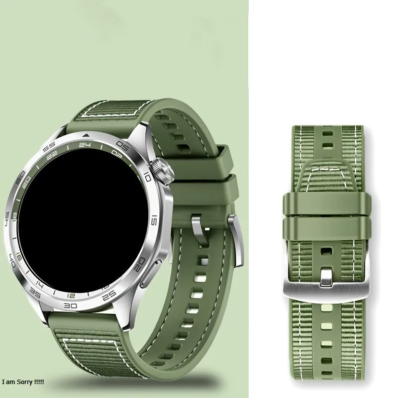 22 22mm Official Strap For HUAWEI WATCH GT 5 4 46mm Watch 4 5 Pro GT 3 2 Pro 46mm Nylon Sports Composite Silicone Band Bracelet