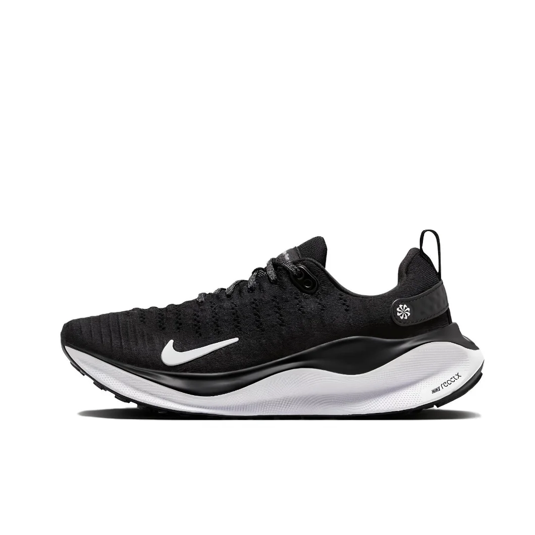 Nike  React Infinity Run FLyknit 4 Women's Fashion Low Top Casual Shock Absorption Anti-slip Running Shoes Black