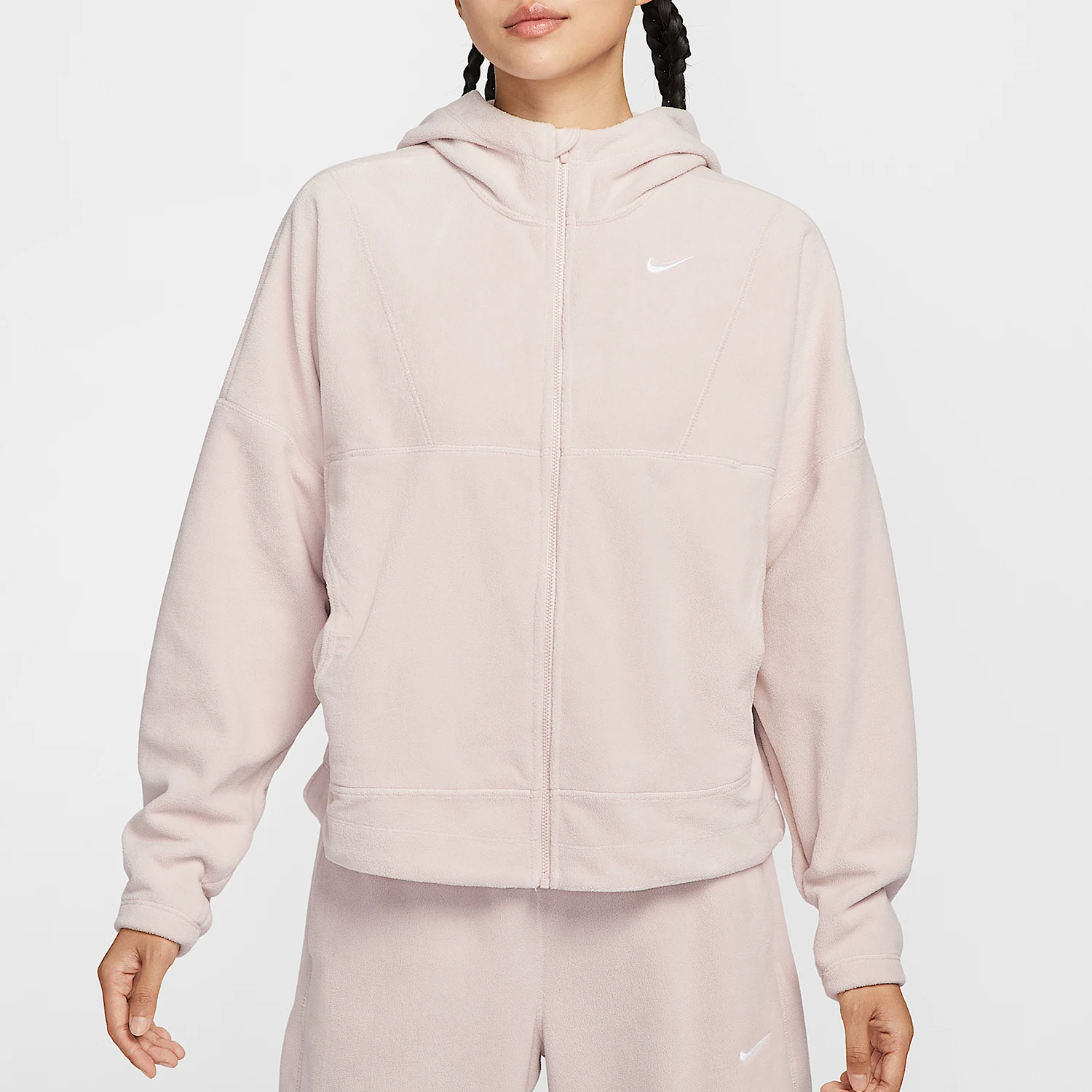 

Оригинальная осенняя женская теплая флисовая куртка с капюшоном Nike HV3699-667