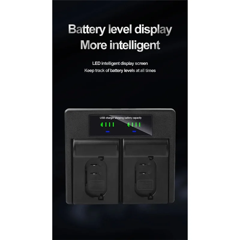 

ABGI-For Leica Q2 SL2 SL(TYP 601) Compatible BP-SCL4 USB Dual Charger Battery For Camera