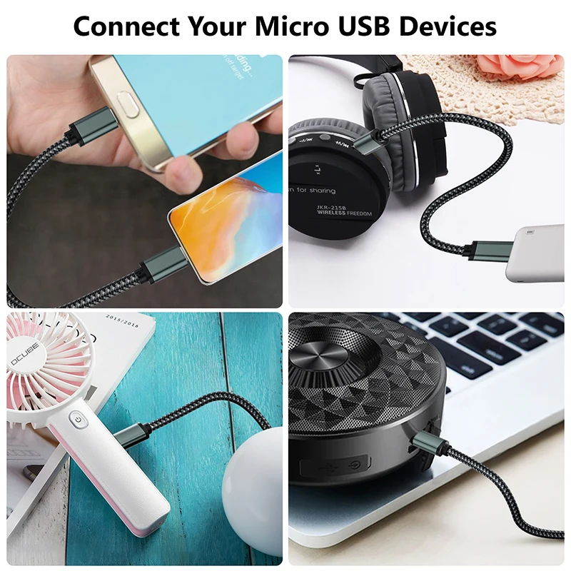 Short Type C USB-C To Micro USB Cable 0.2m USB C to Micro USB OTG sync data charging cable for Samsung xiaomi macbook pro