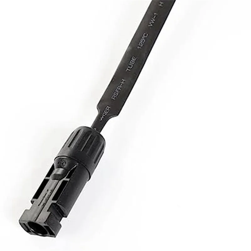 1 Pair of Solar Cable Window Feedthrough, 16Inch Flat Solar Panel Wiring with Plug and Coupler Solar Panel Connector