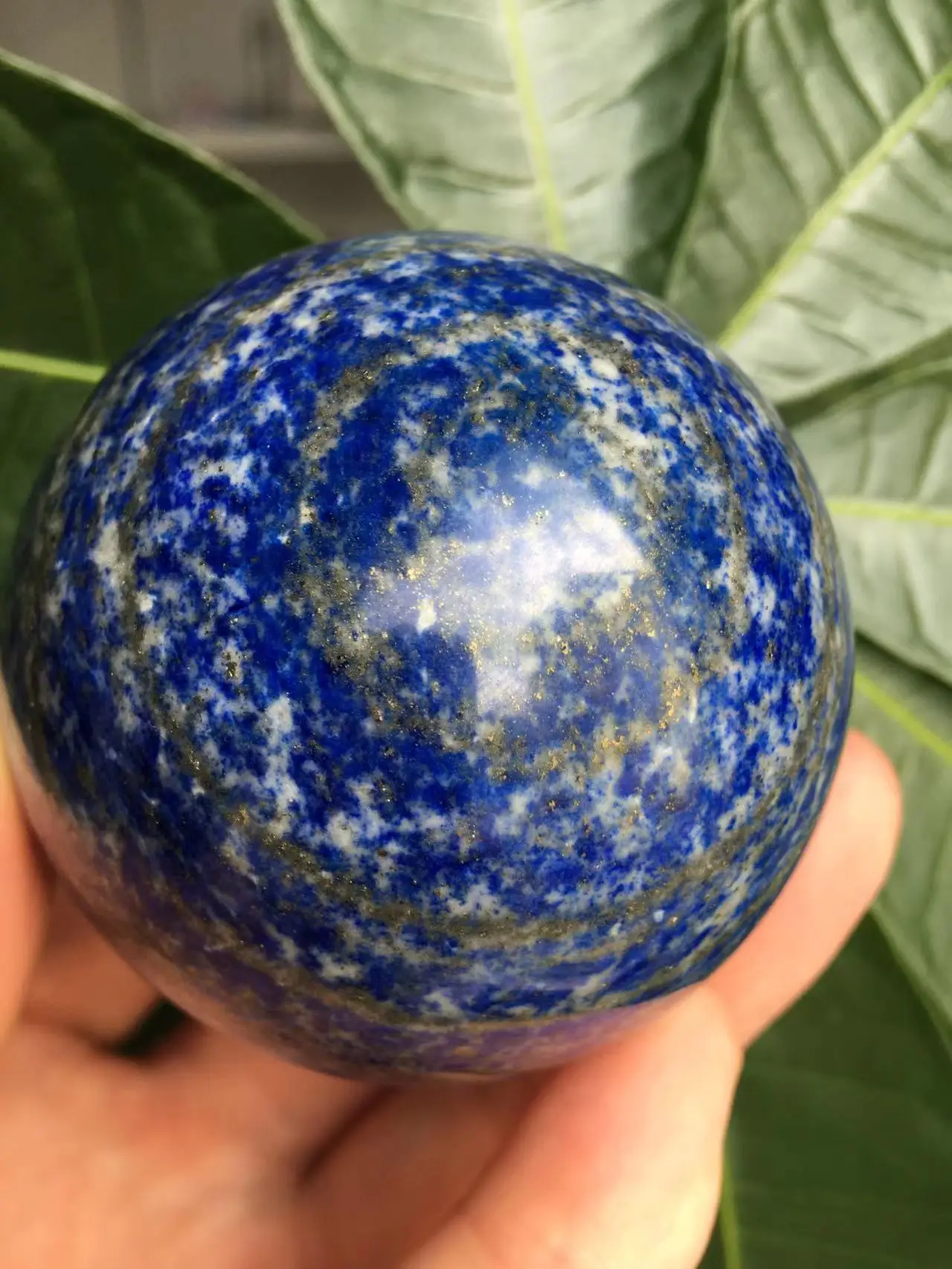 Natural Lapis Lazuli Polished Quartz Crystal Ball Energy Gem Mineral Home Aquarium Office Decoration Reiki Massage Healing