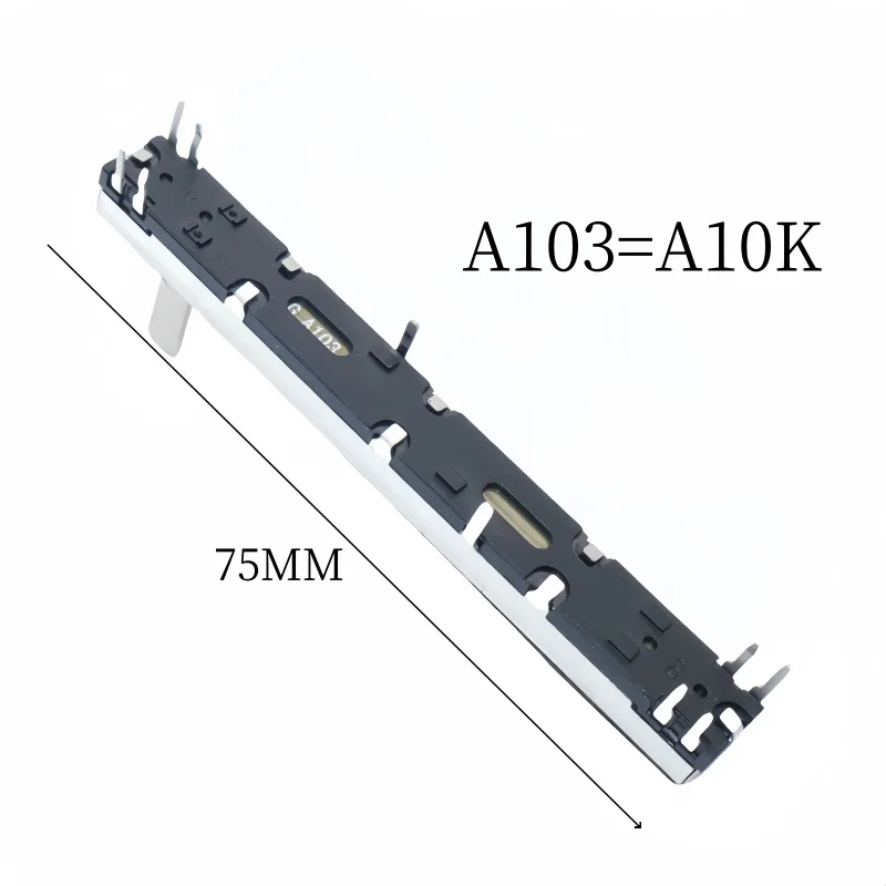 5pcs 75mm Straight Slide Potentiometer 8Pins A103 Double Fader A10K Soundcraft EFX8 Fader A10Kx2 image 5