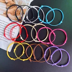 Colorful Wax Rope Bracelet for Men Women 2 pcs Adjustable Fashion Hand Jewelry Gift for Friend Couple Bracelet Wholesale