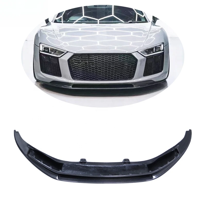 

for R8 Bodi Kits 2017-2019 VRS Style Carbon Fiber R8 Front Bumper Lip Sp Fit