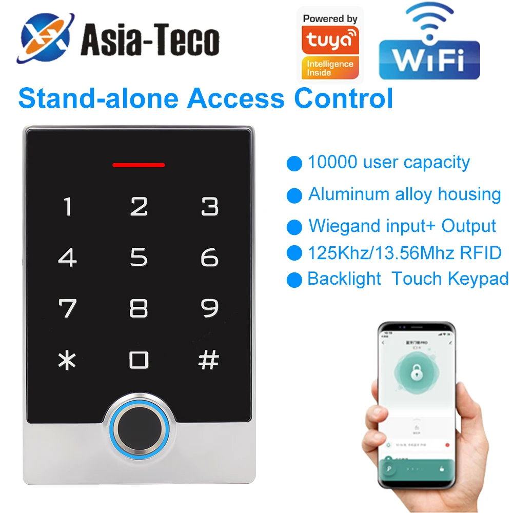 wifi-intelligent-access-control-system-biometric-fingerprint-and-nfc-rfid-integrated-metal-keyboard-controller-support-tuya-app