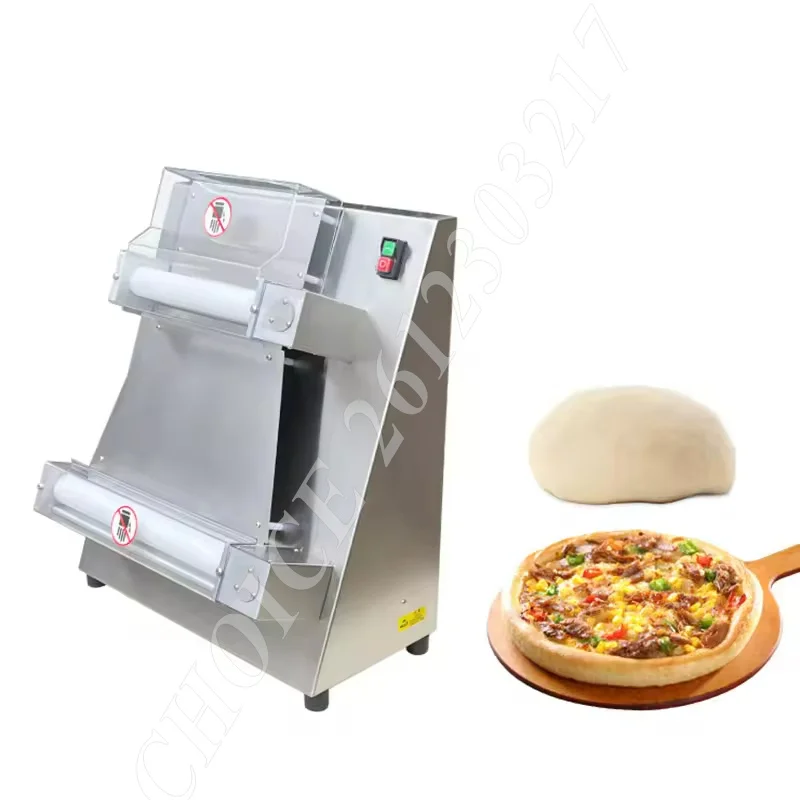 220v Small Electric Pizza Dough Roller Sheeter Machine Automatically Suitable for Noodle Pizza Equipment Commercial Home