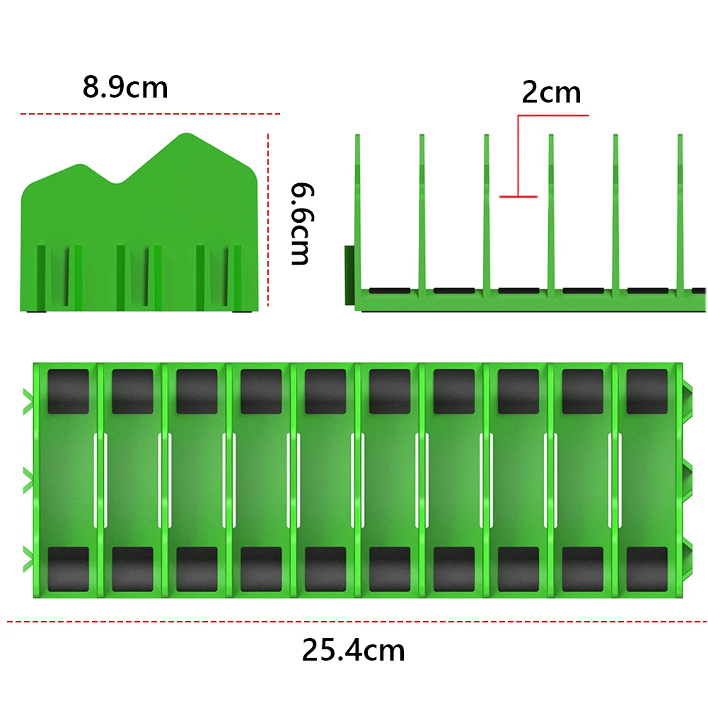 10Slot Pliers Organizer Rack Wrench Organizer Non-Slip Keep Pliers Organized in Tool Drawer Toolbox Widget Tool Storage Shelf