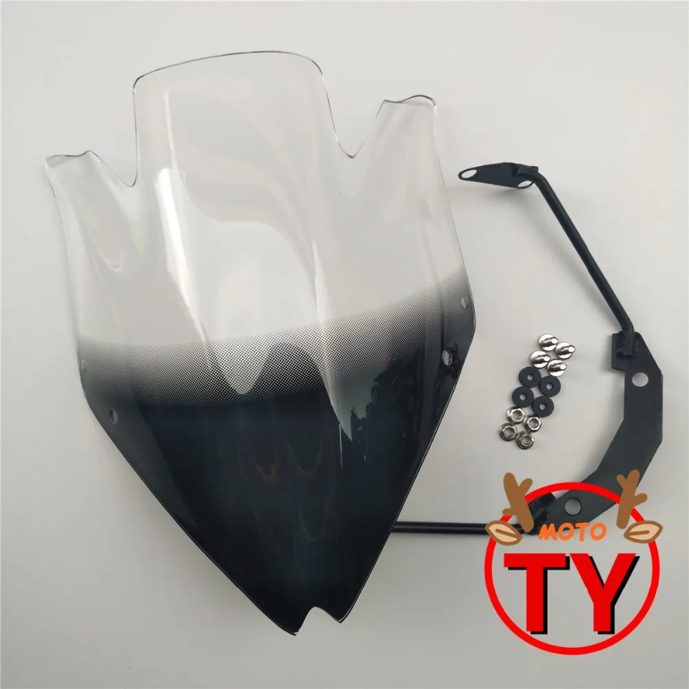 Motorbike Windshield Windscreen w/Bracket High Quality Smoke Clear For Kawasaki Z750 Z750R Z 750 2007-2008-2009-2010-2011-2012