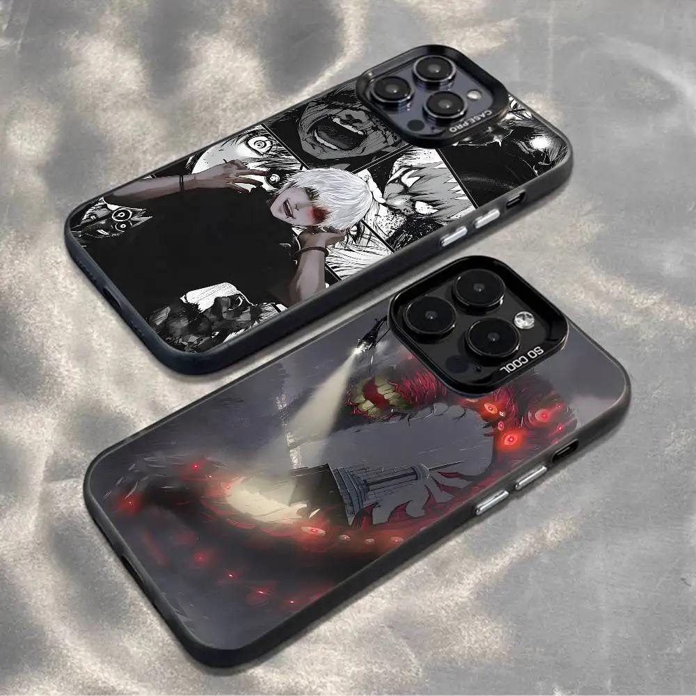 

T-Tokyo G-Ghoul comics Phone Case For iPhone 16,15,14,13,12,11,Mini,Pro,MAX,plus,Black Matte Shockproof Cover