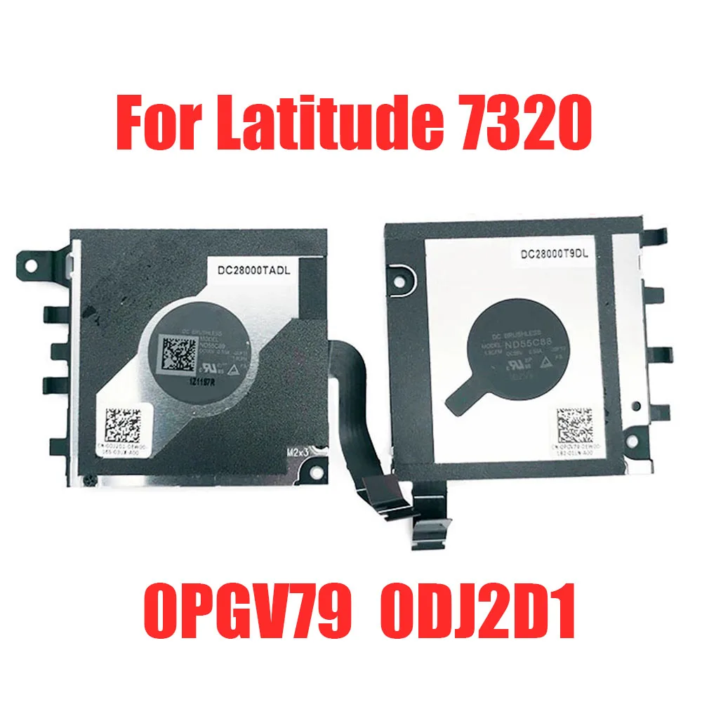 

Laptop Fan For DELL For Latitude 7320 0PGV79 PGV79 ND55C88-20F11 DC28000T9DL 0DJ2D1 DJ2D1 ND55C89-20F11 DC28000TADL A Pair New