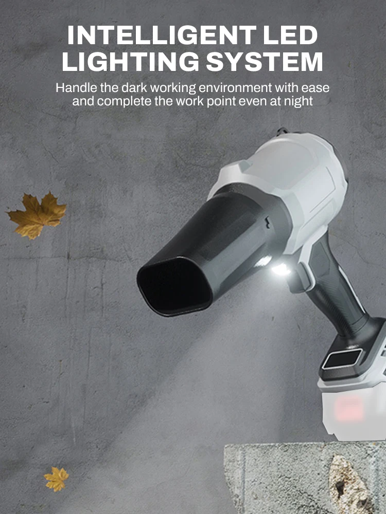 マキタバッテリー用200m/sターボジェットファン2000Wブラシレス無段階速度クリーナーダストブロワー電動強力エアガン