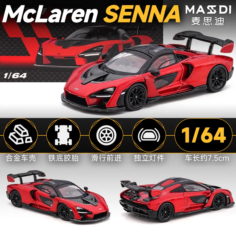 masdi-1-64-マクラーレン-セナ-ダイカスト合金車モデル-コレクション-オーナメント-スポーツカー-おもちゃ、男の子へのギフト、大人のオーナメント。