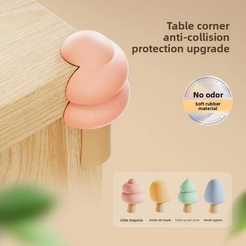 Soft Rubber Corner Guards for Furniture, Prevent Bumps and Scratches, Protective Corner Covers, Safe, No-trace, Easy To Install