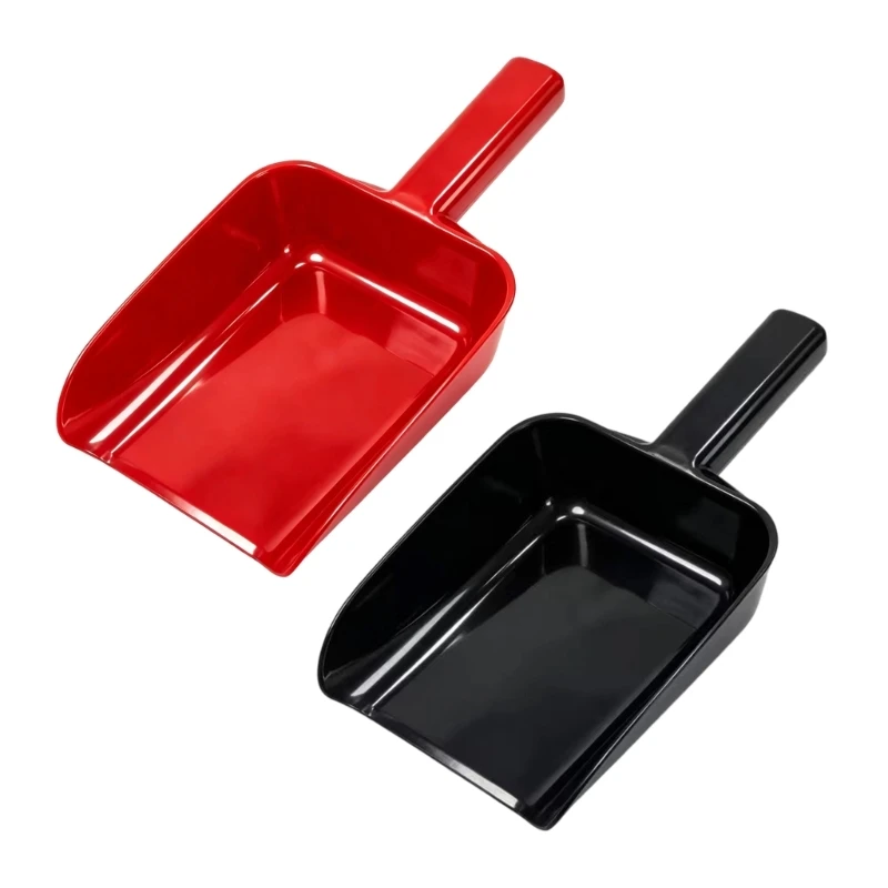 Equine Feeding Scooper Tool for Horse Care, Plastic Open Form with Integrated Handle for Moving Dry Feed During Stable Work 69HD