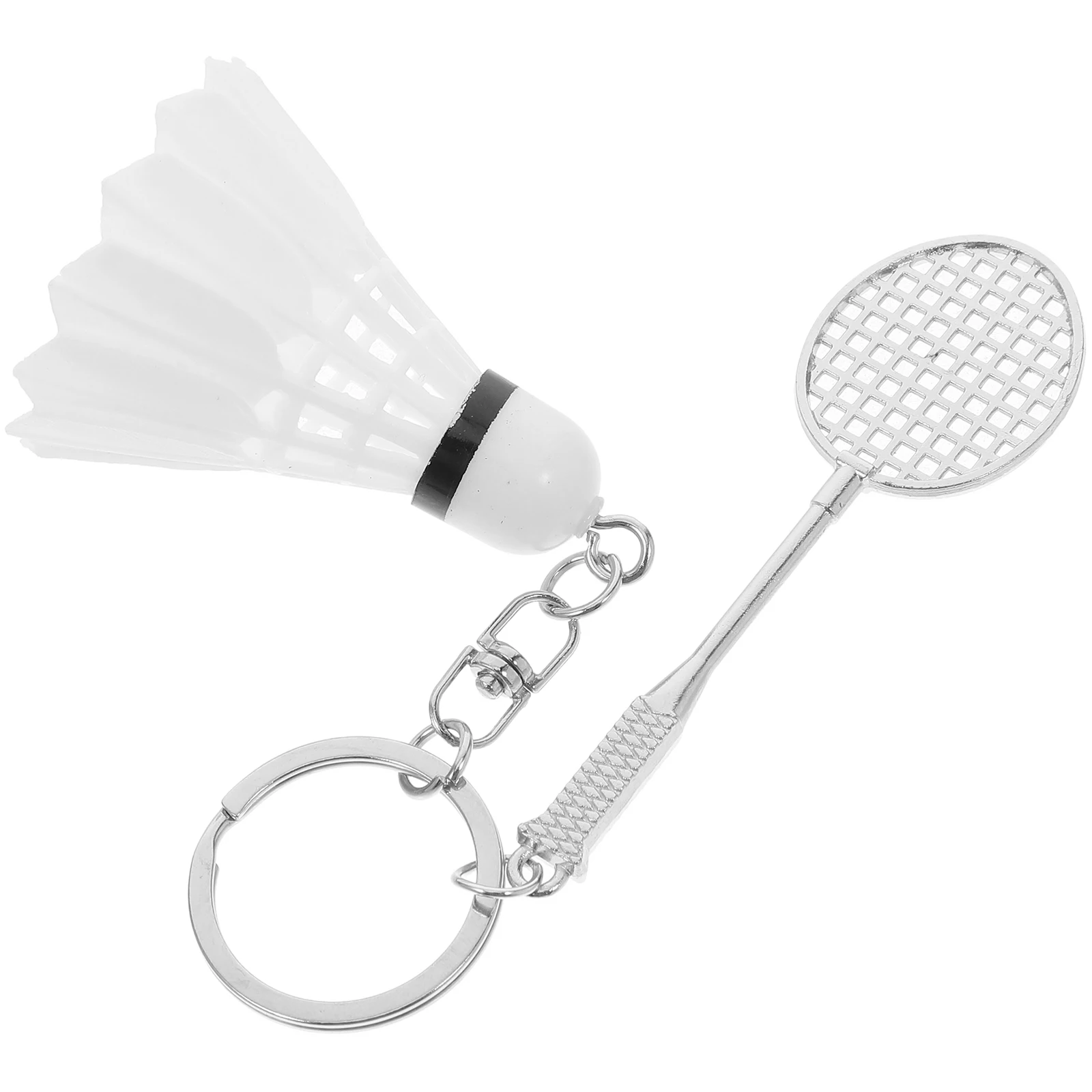 

Badminton Keychain Sports Ball Keyring For Keys Bag Hanging Decor Accessories Lightweight Durable Party Decoration Team Sport
