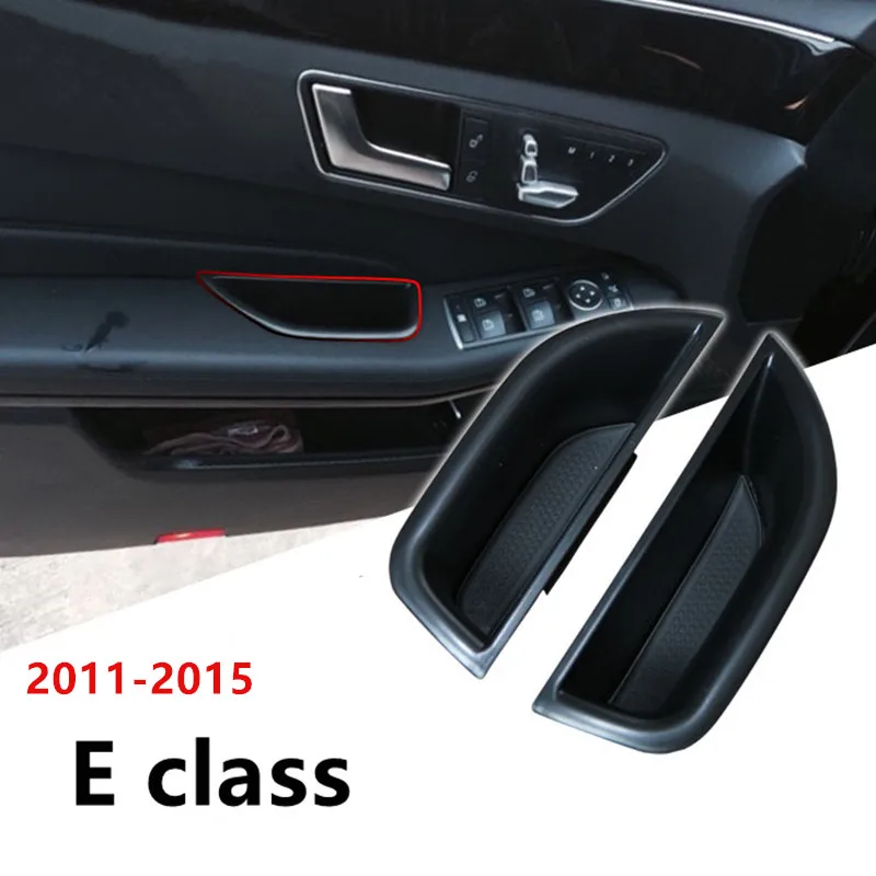 Car Organizer For Mercedes Benz E class W212 2011-15 C207 Door Handle Storage Box Container Holder Aray Auto Accessories