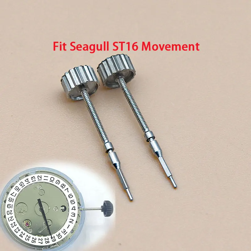 Watch Repairing Winding Stem Replacement Spare Parts  Fit Seagull ST17 ST16 Movement Watch Repair Part Aftermarket Replacements