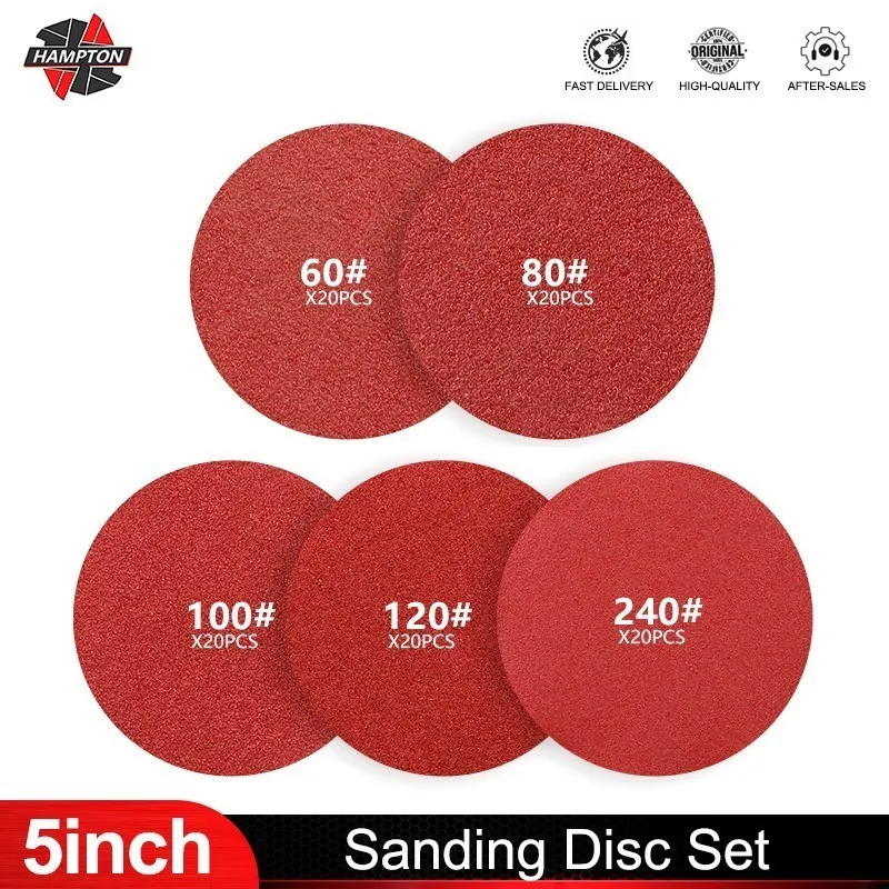 5 Inch Sanding Discs Set 60-7000 Grit Sandpaper For Rotary Tools Grinding Polishing Pad Abrasive Tools 20/25/50/100pcs