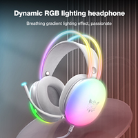 ONIKUMA 2023 NEW Headphones with FULL RGB LED Light  Gaming Headset  Computer Earphones for PC Gamer KOL