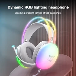 ONIKUMA 2023 NEW Headphones with FULL RGB LED Light  Gaming Headset  Computer Earphones for PC Gamer KOL