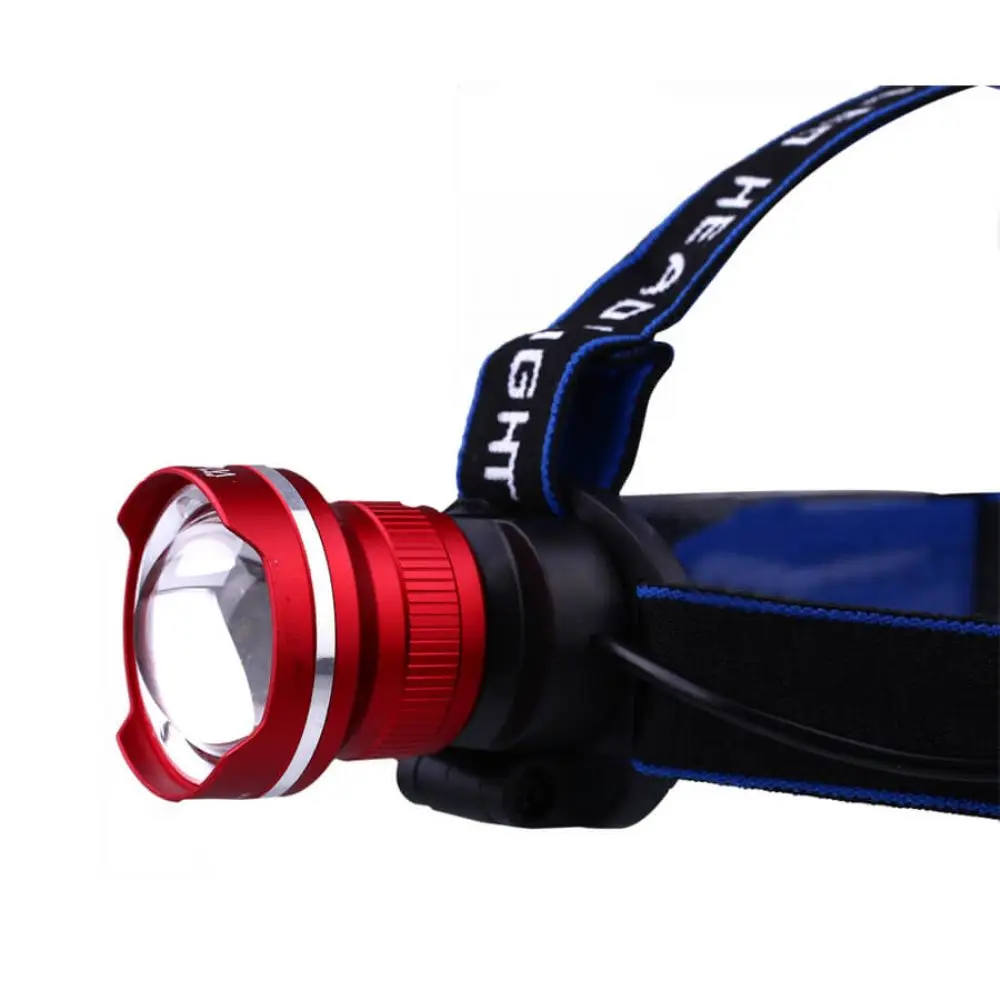 Original T6 Head Torch Rechargeable 800 Lumens Watton Wt-265 Long-Distance White Light, Tough Quality Material Hunting, camping,