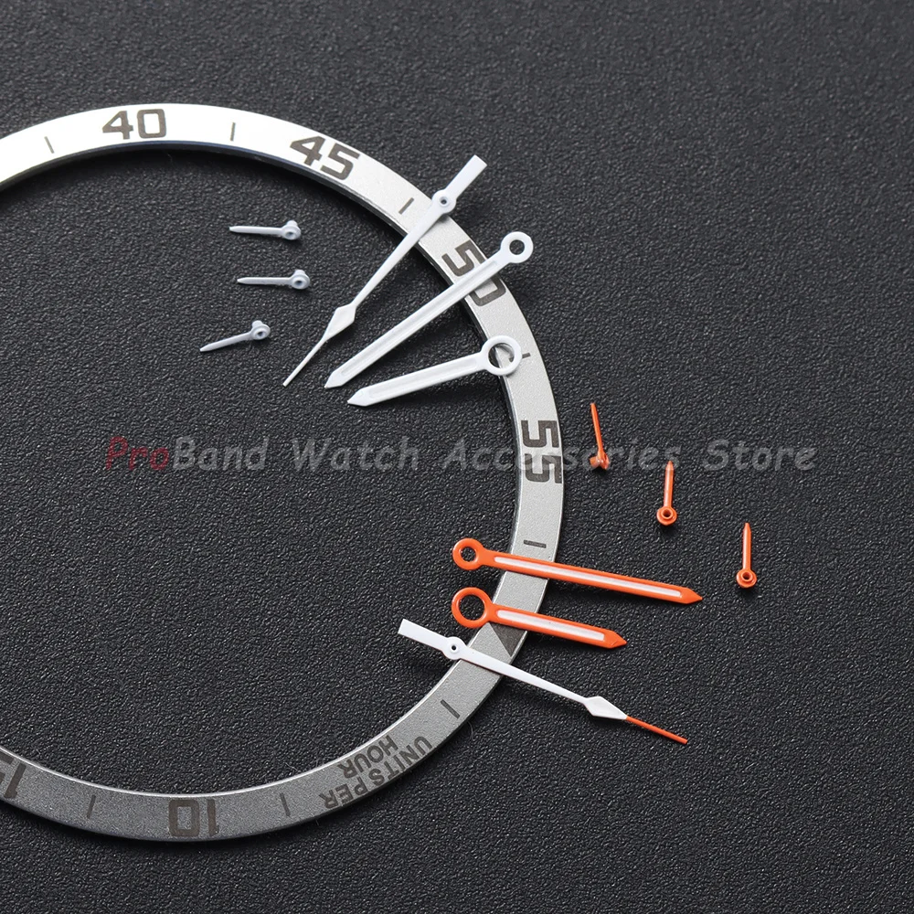 VK63 VK64 Watch Hands C3 Green Luminous for VK63/64 Quartz Movement Orange Silver Blue Pointers Parts for Seamaster Snowflake image 4
