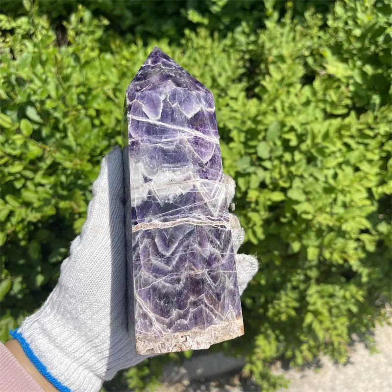 

1500 г оптовая продажа натуральной мечты аметист точка большой размер аметист хрустальная палочка для украшения