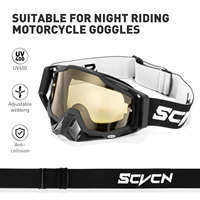 SCVCN Motorcycle Glasses Ski Goggles Men UV400 Racing Riding Equipment Windproof Mask Eyewear Outdoor Sports Cycling Accessories
