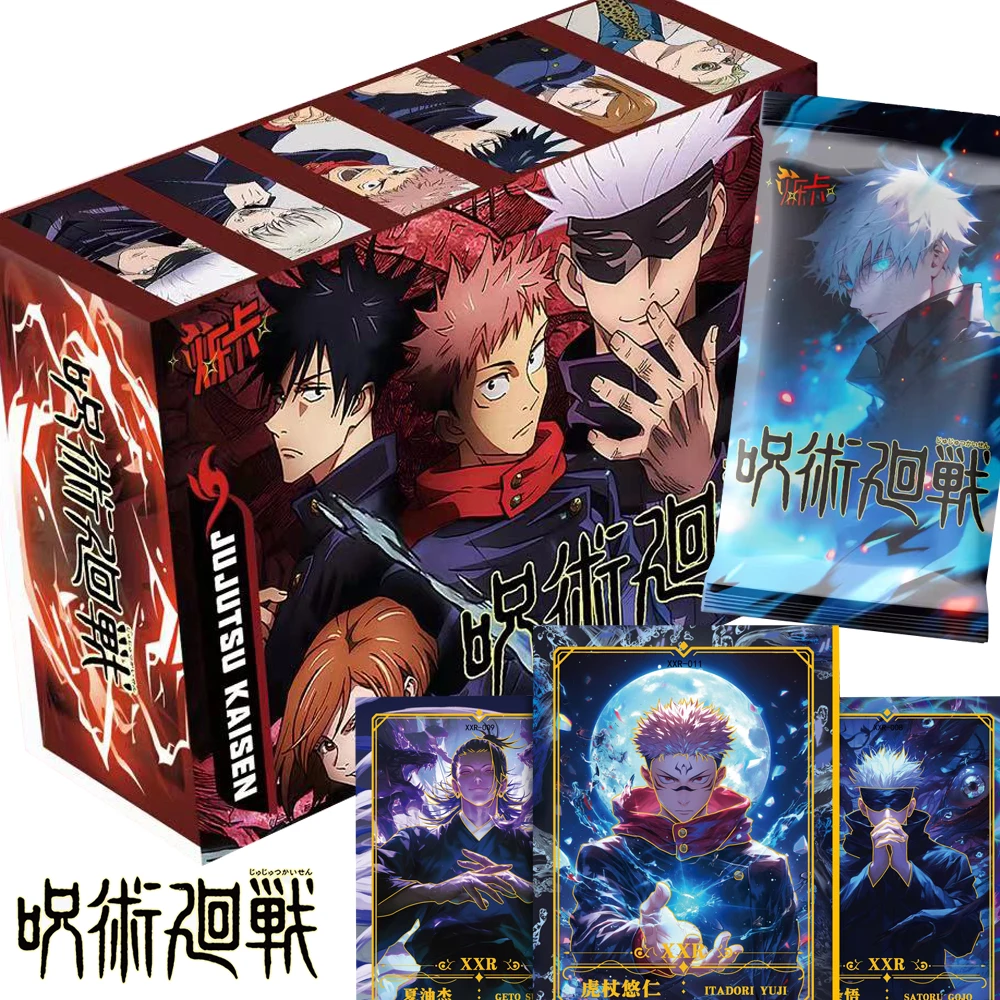 

Original Jujutsu Kaisen Card Collection Anime Protagonist Ryomen Sukuna Nanami Kento Gojo Satoru Exquisite Poster Card Kid Gift