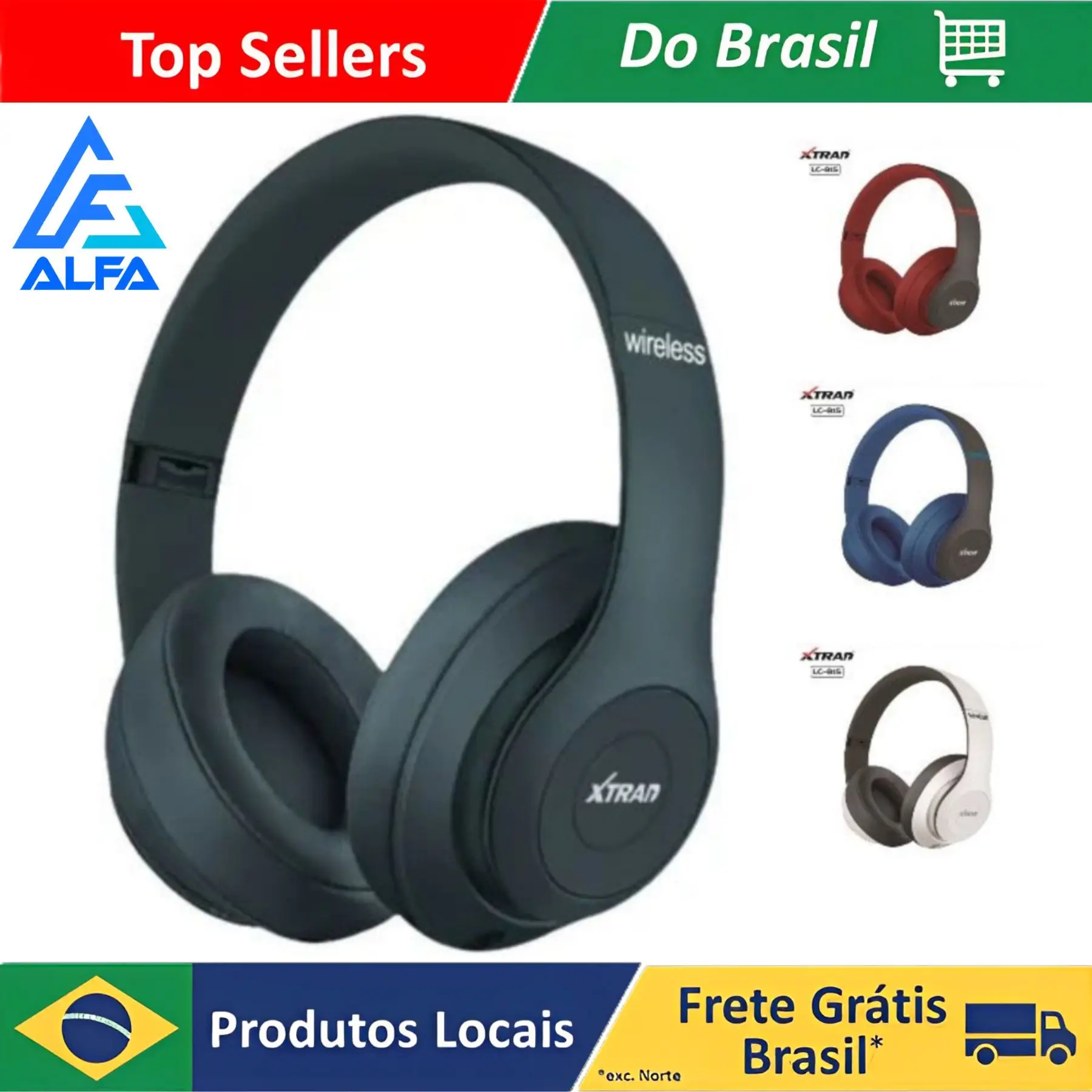 Fone P47 Headphone Sem Fio Estéreo Redução de Ruídos Bluetooth 5.0 Universal