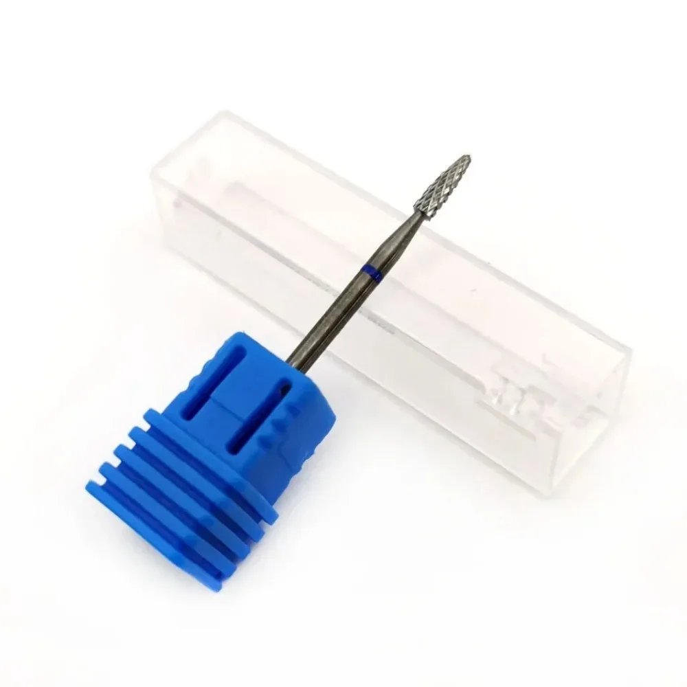 Punta per unghie in carburo per cuticole Fresa rotativa in metallo duro da 3/32 "per strumento per accessori per unghie manicure