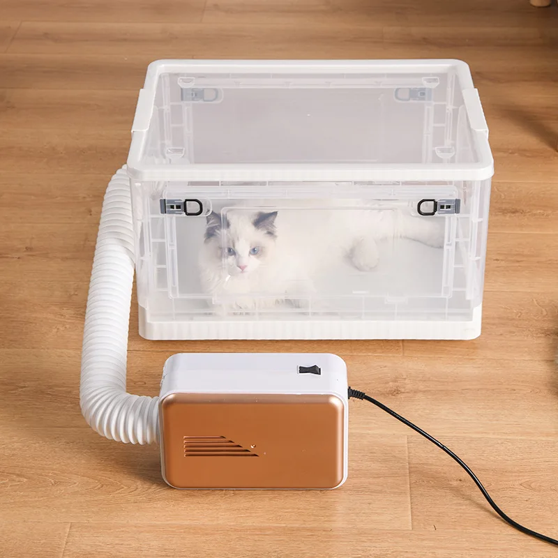 

Pet Drying Box Cat Noise Super Quiet Wheels Transparent Home Dog Cat Bathing Hairs Blow Dog Hair Dryer Connect Pet Water Blower