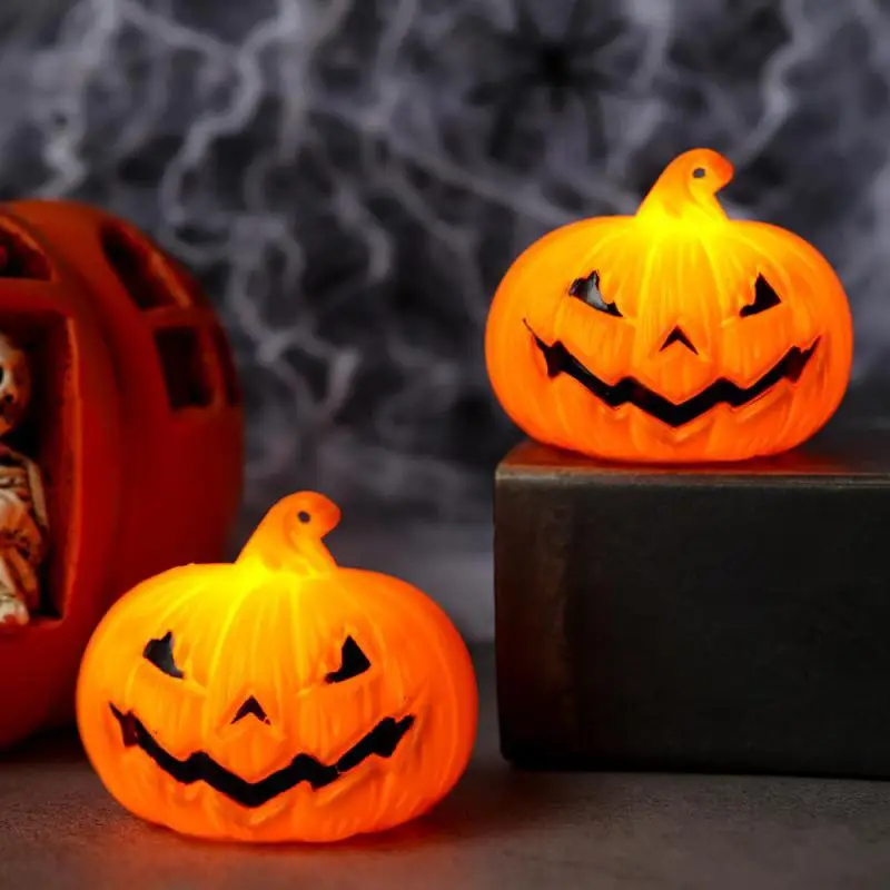 10/5/3/1PCS Halloween Pumpkin LED Night Light Haunted House Horror Props Halloween Party Home Indoor Decoration Supplies Kids Fa