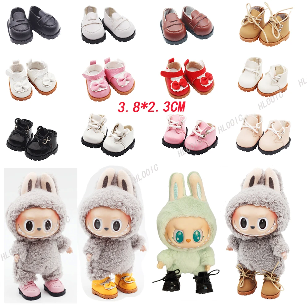 Labubu Macaron Doll Shoes (3.8*2.3cm)   Labubu V1 Labubu V2 Shoes &Monchhichi &StellaLou  LinaBell &10cm EXO /Cotton Doll Finger