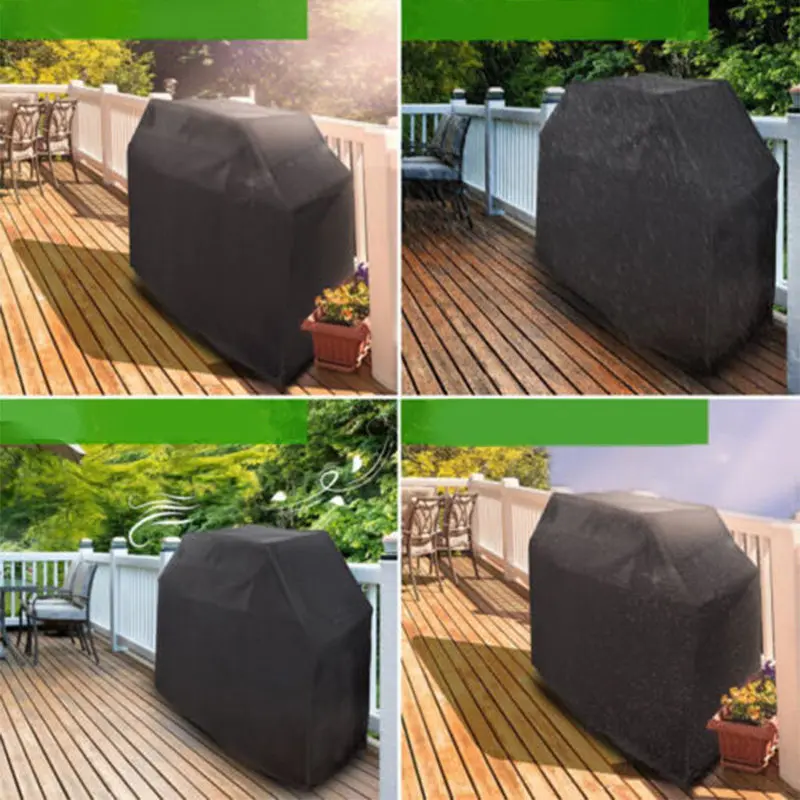 Heavy Duty Oxford Bbq Grill Cover Waterproof Outdoor Patio Grill Protector Easy Clean All Weather Defense 170x61x117cm view 4
