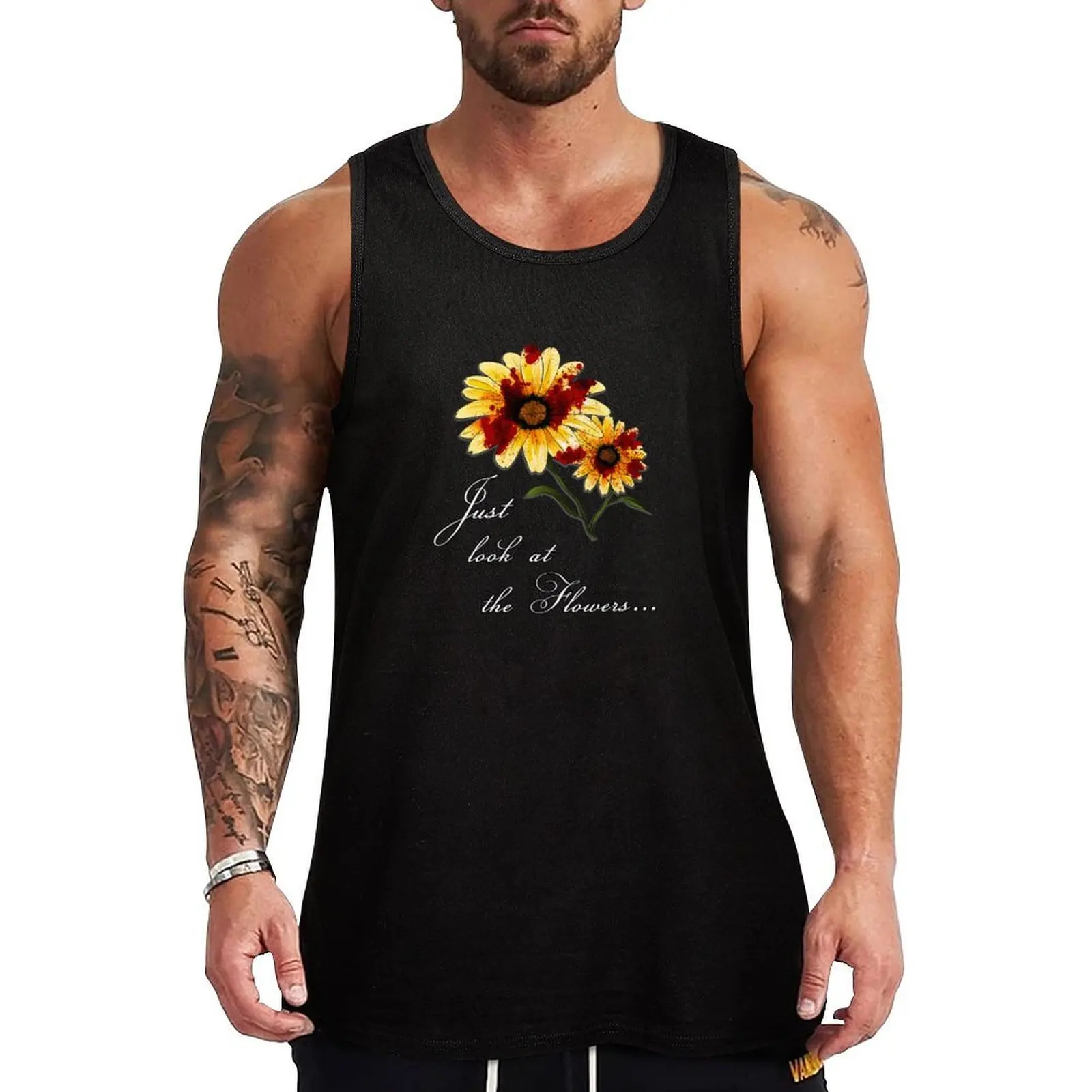 

Look at the Flowers Tank Top fitness clothing for men Sports clothing Gym clothes