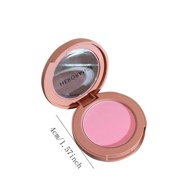 HERORANGE 長持ち防水モノクロパウダーパレット ピーチオレンジミスト ソフトマットナチュラルブラッシュ