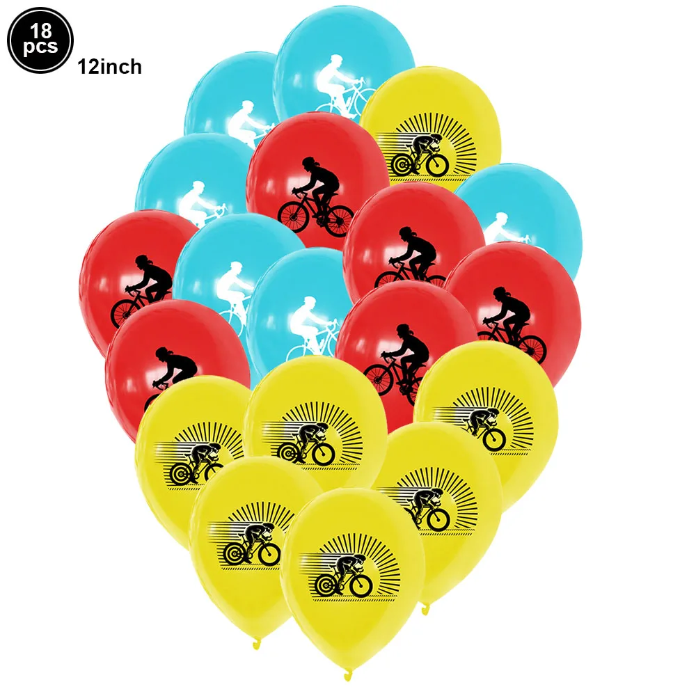 Fahrrad Party Banner Ballon Kuchen Topper Fahrrad Fahrrad Sport Fahrrad Alles Gute zum Geburtstag Girlande Geburtstag Party Dekorationen Jungen – Detail 5