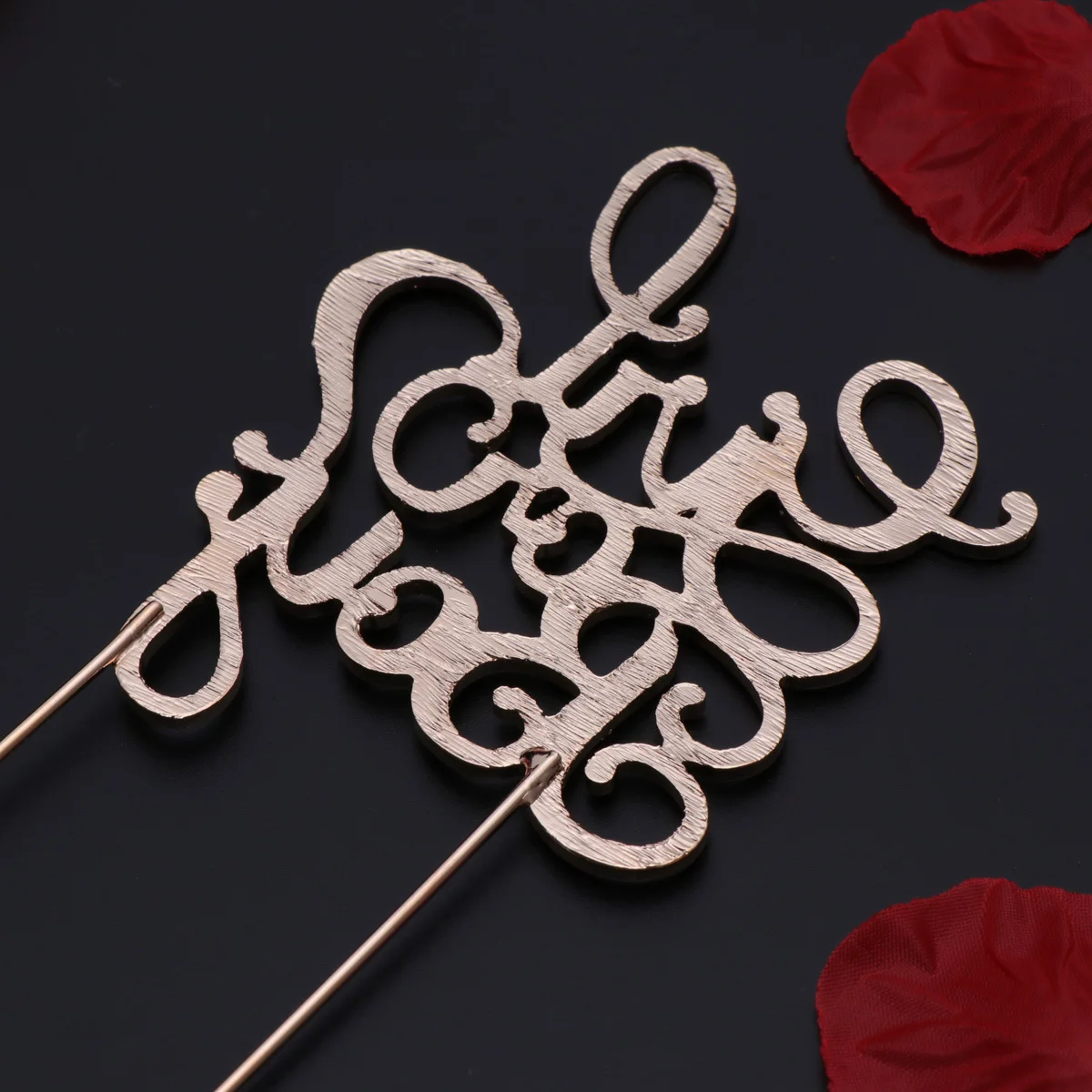 

Elegant Golden Plated Baby Birthday Cake Topper for Anniversary Party Decor Sparkle Attention Grabbing Style Cake Topper