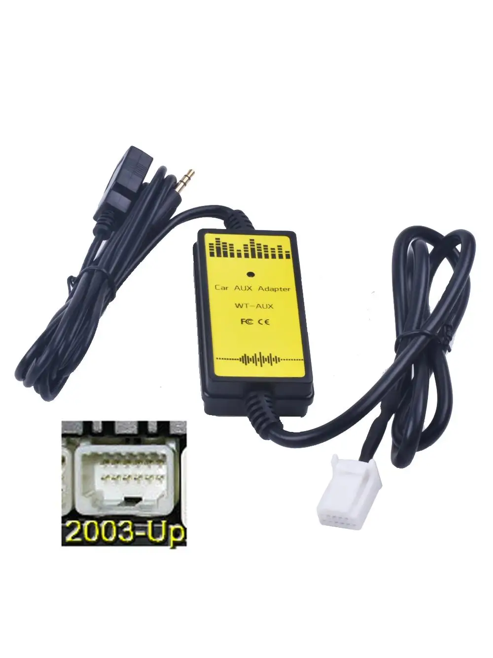 Samochodowy Adapter CD interfejs Audio MP3 AUX USB Adapter SD 2x6P podłączenie zmieniarka CD dla Toyota Camry Corolla Auris dla Lexus — zdjęcie 2