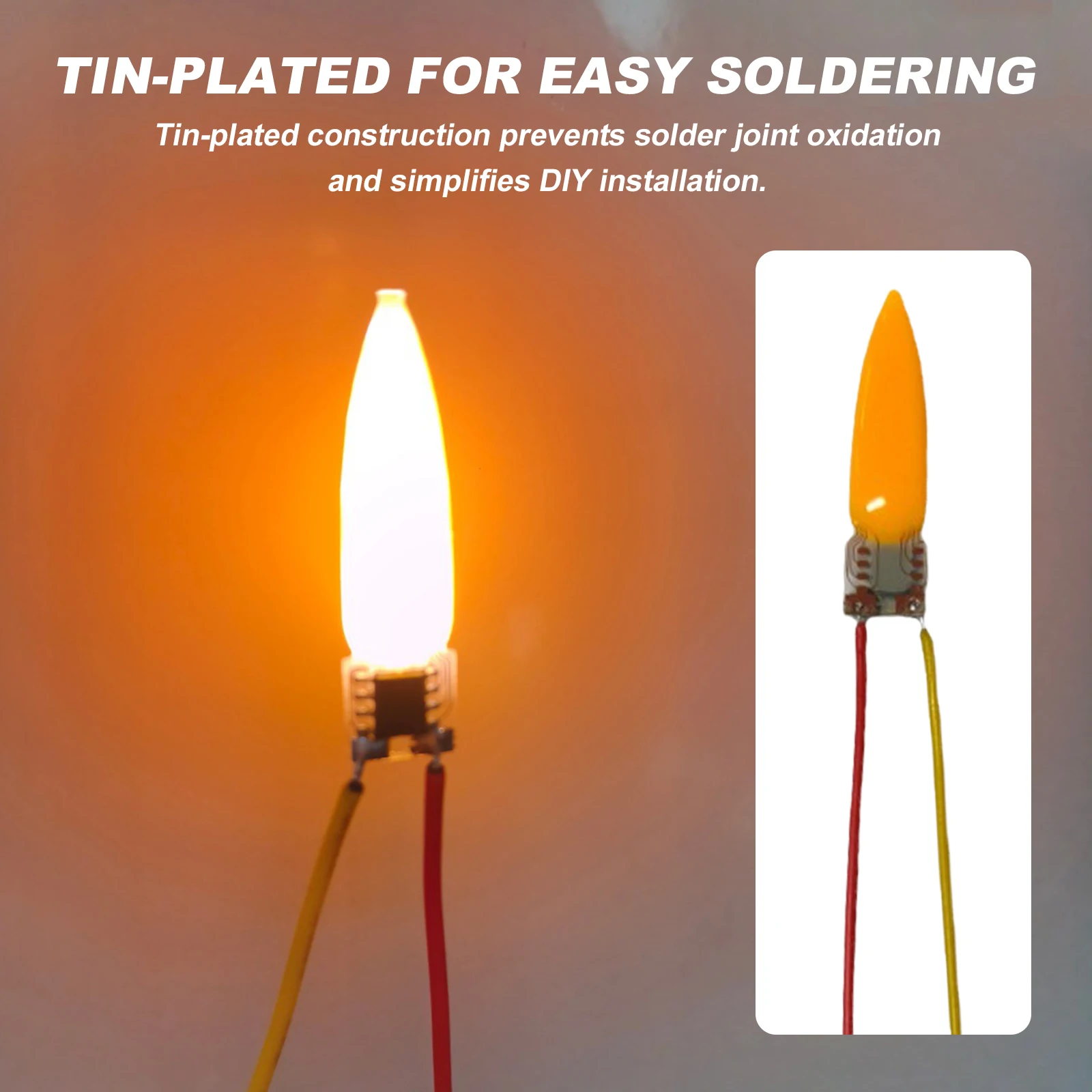 3/5/10 قطعة لهب مصابيح كهربائية 2200K ديود ضوء لمبة اكسسوارات 3 فولت LED لهب تأثير المصباح الكهربائي لزينة حفلة عيد الميلاد