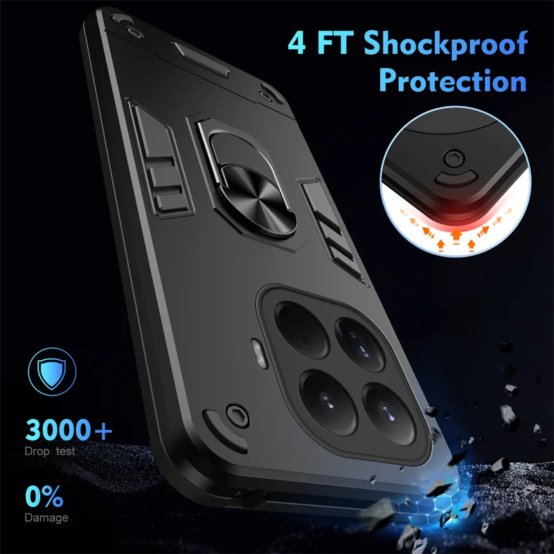 Military Armor Shockproof Case for Xiaomi 17T Pro Mi 17T 5G Protective Cover Ring Stand Holder Fundas Coque view 4