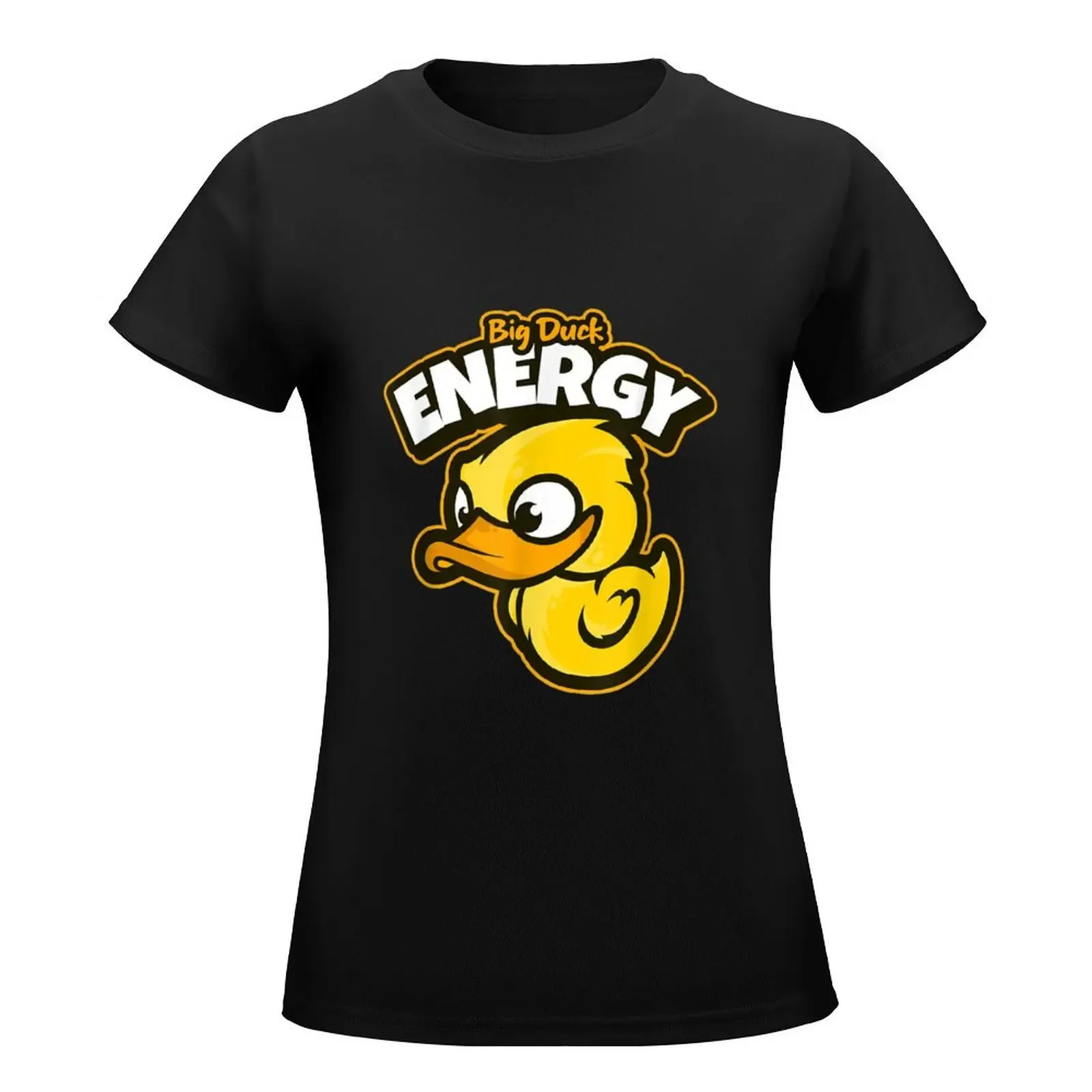 Big Duck Energy Saying Yellow Rubber Duckie T-Shirt summer clothes shirts graphic tees t-shirt dress for Women graphic